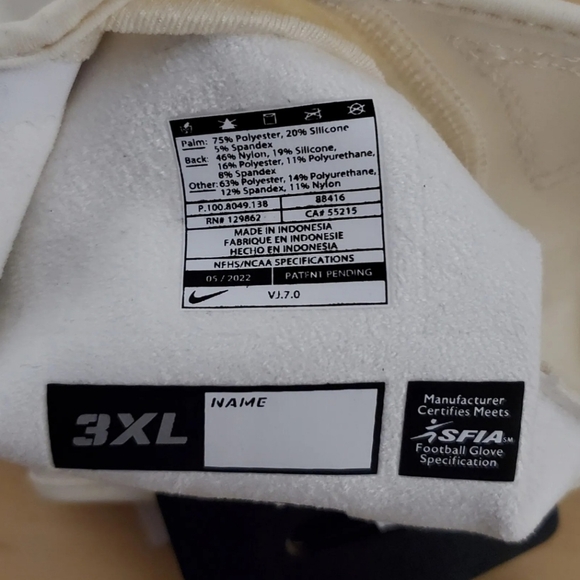 Nike Vapor Jet 7.0 Size 3XL NCAA Football Gloves Oregon State Beavers DX6901-138 - Picture 11 of 11